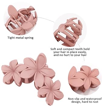 Tropical Bloom Matte Claw Clips