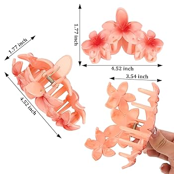 Tropical Bloom Glossy Claw Clip.