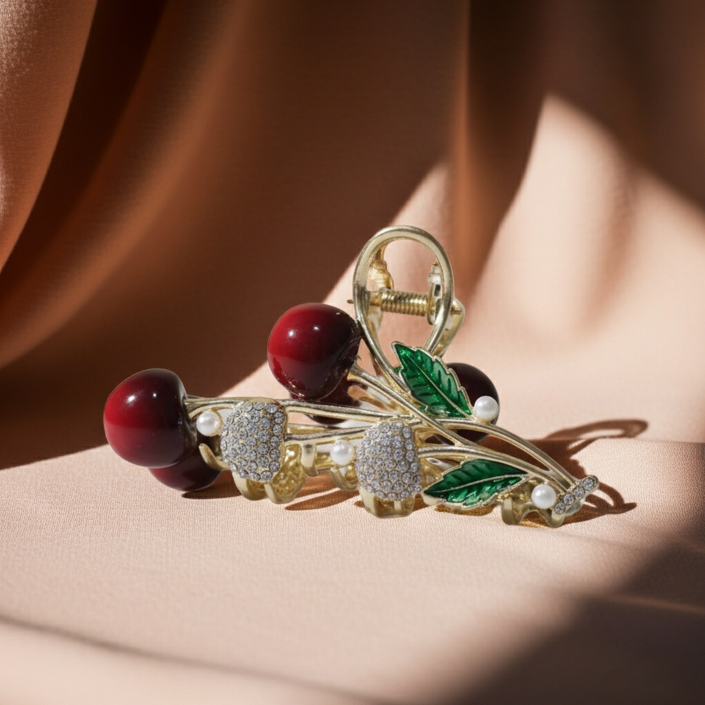 Cherry Pearl Hair Clutcher