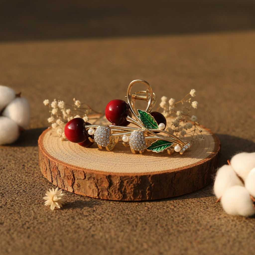 Cherry Pearl Hair Clutcher