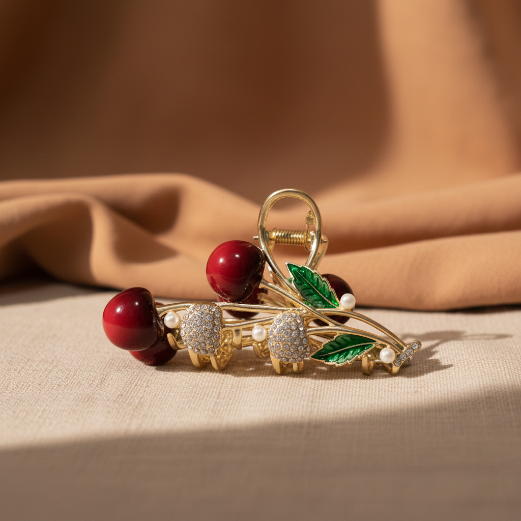 Cherry Pearl Hair Clutcher