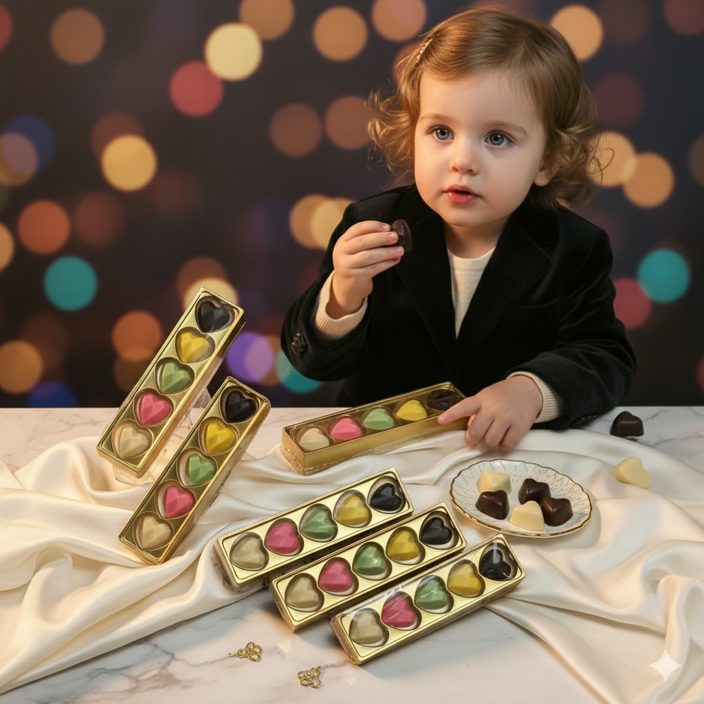 Fusion 5 Delight Box 🍫 | Assorted Heart Chocolates by Harsh Fusion