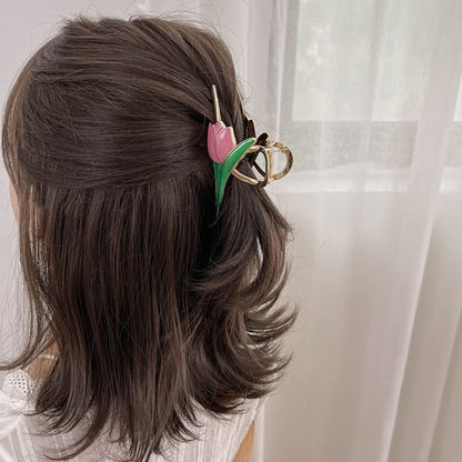The Petal Claws – Tulip Enamel Hair Clutcher🌷