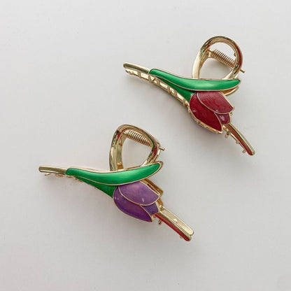 The Petal Claws – Tulip Enamel Hair Clutcher🌷