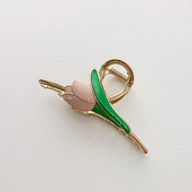 The Petal Claws – Tulip Enamel Hair Clutcher🌷