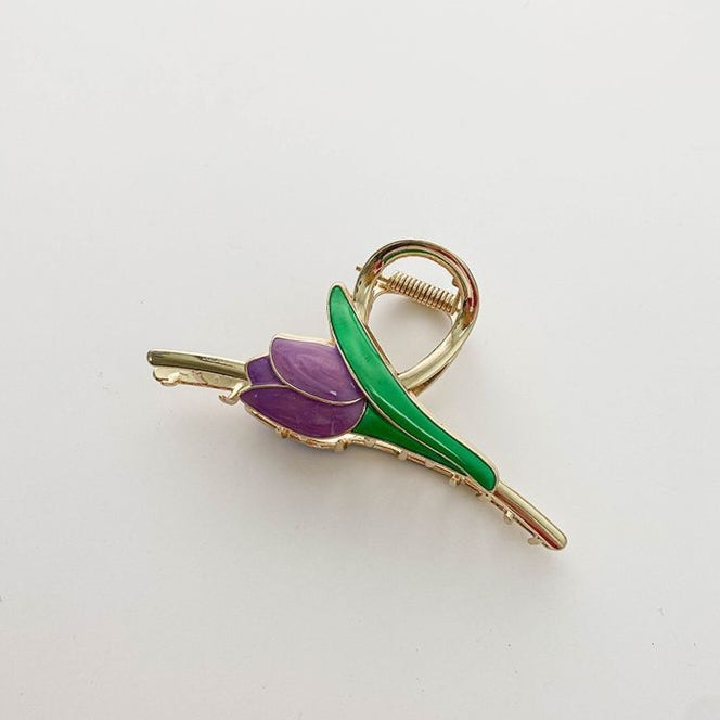 The Petal Claws – Tulip Enamel Hair Clutcher🌷