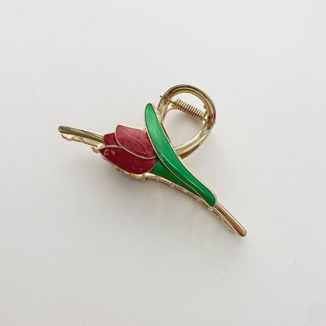 The Petal Claws – Tulip Enamel Hair Clutcher🌷