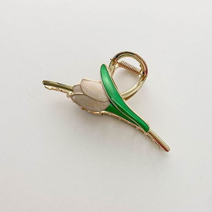 The Petal Claws – Tulip Enamel Hair Clutcher🌷