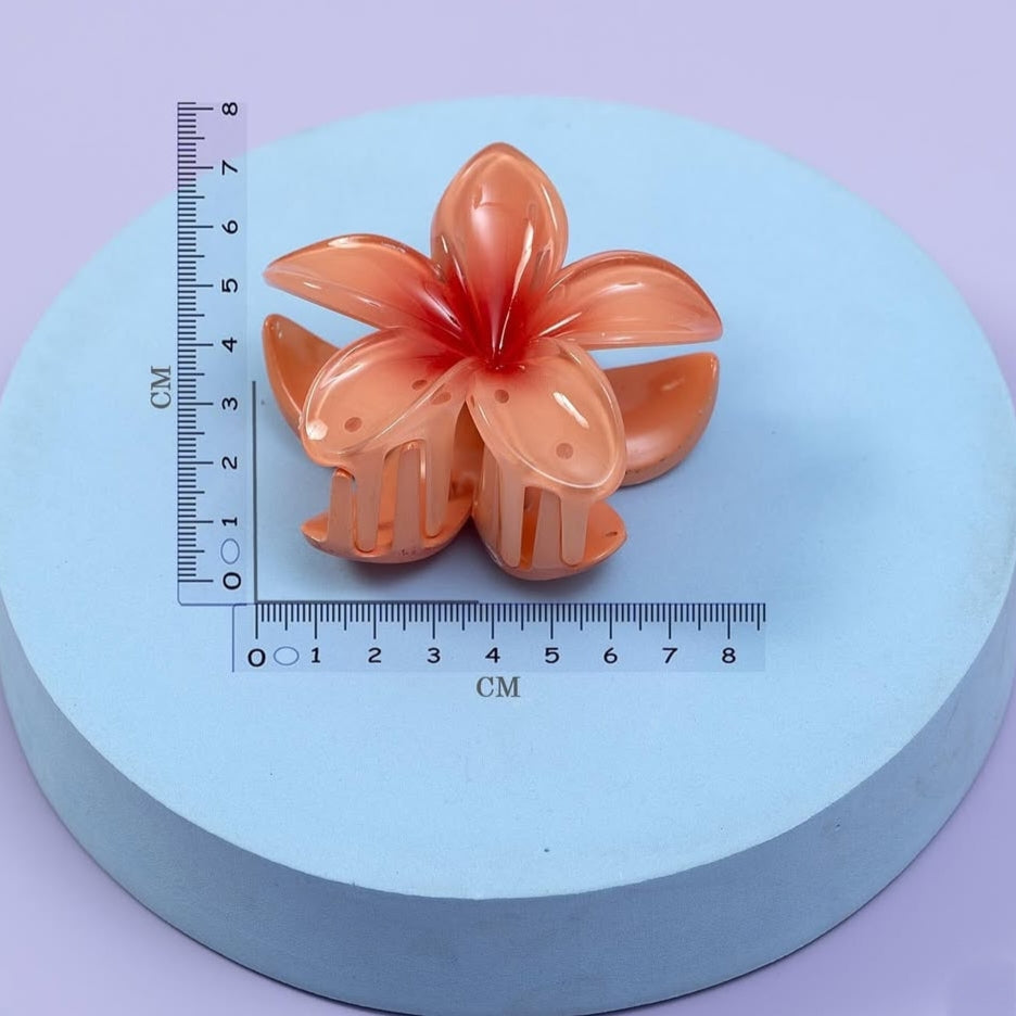 Flower Claw Clip Glossy Medium
