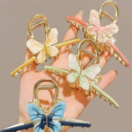 Butterfly Enamel Hair Clutcher