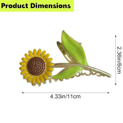 Sunflower Hair Claw Clip