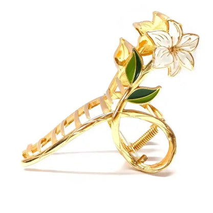 Lily Flower Hair Claw Clip
