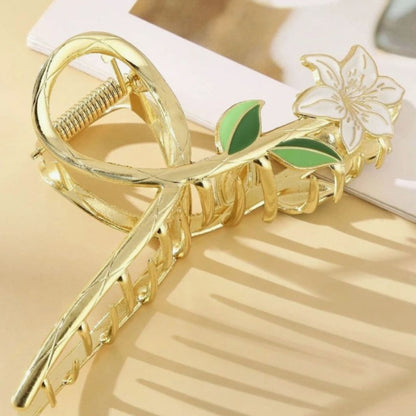 Lily Flower Hair Claw Clip