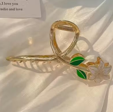 Lily Flower Hair Claw Clip