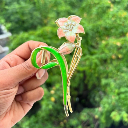 Lily Flower Hair Claw Clip