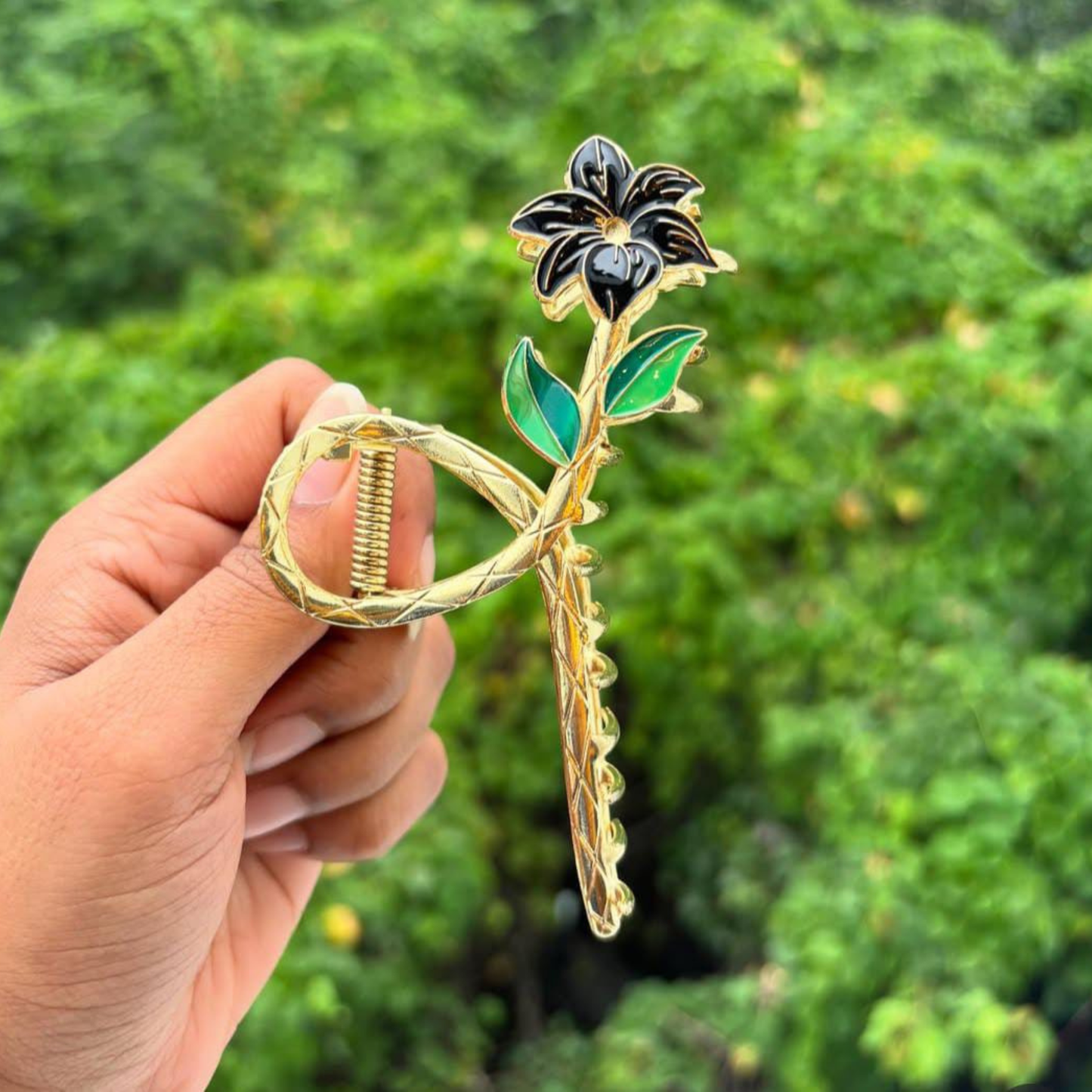 Lily Flower Hair Claw Clip