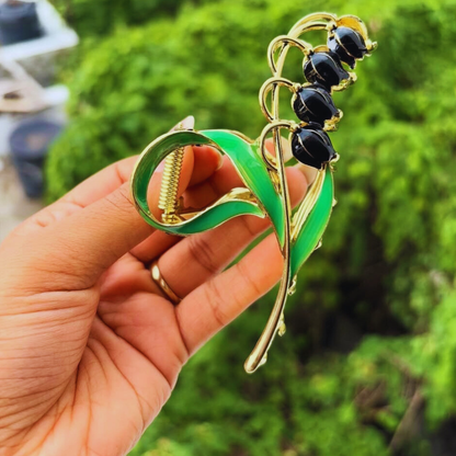 Lily of the Valley Hair Claw Clip