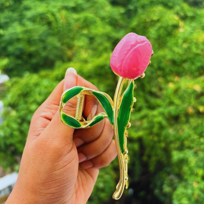 Tulip Bud Hair Claw Clip