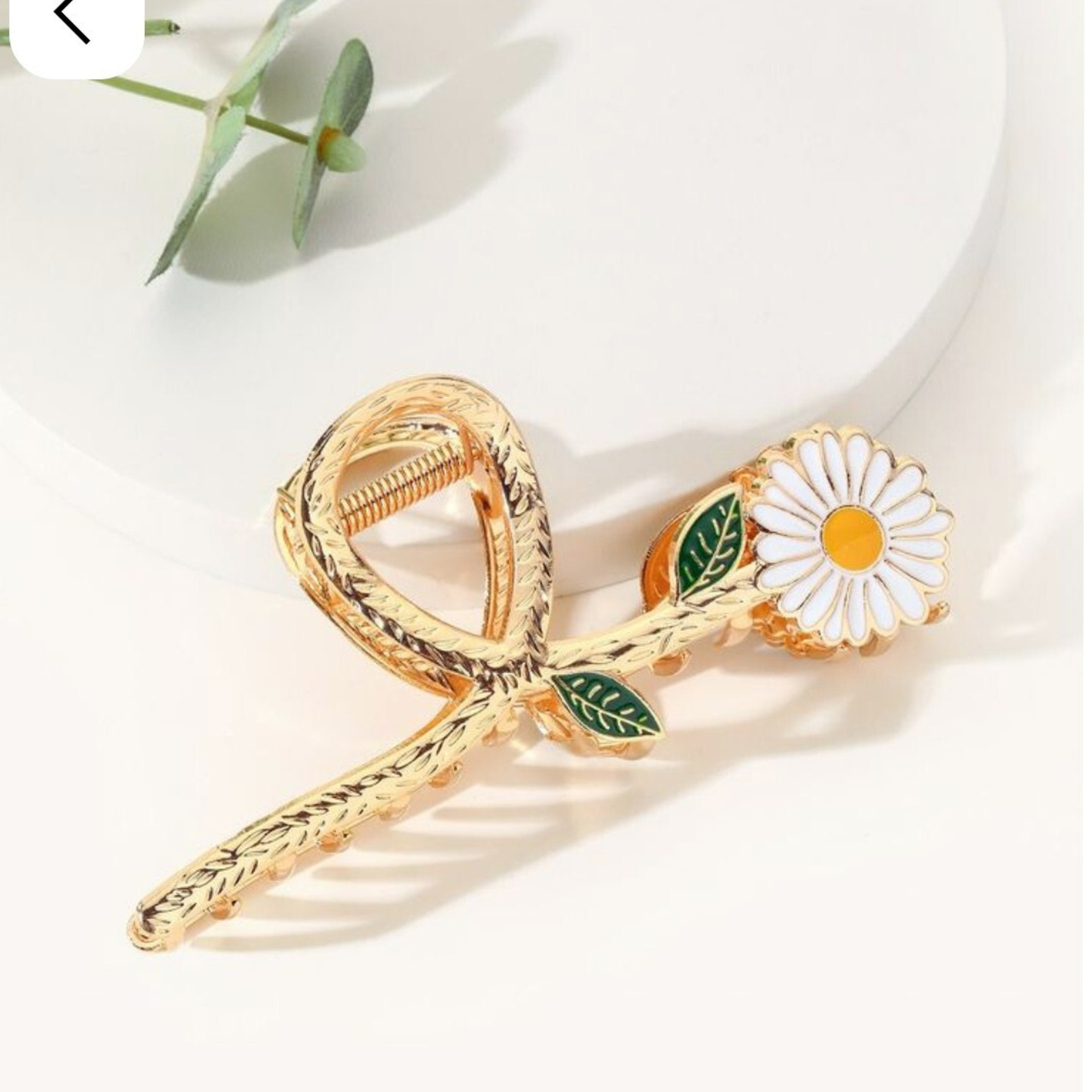 Daisy Flower Claw Hair Clip