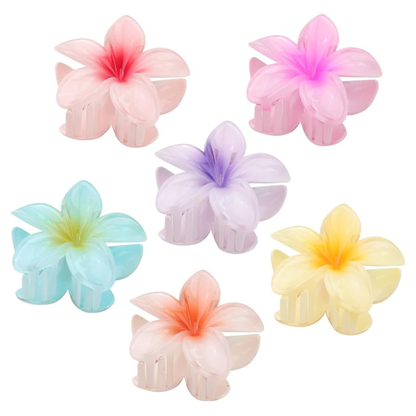 Flower Claw Clip Glossy Medium