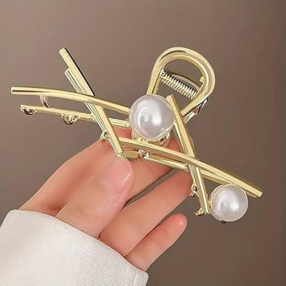 Elegant Pearl Hair Claw Clip