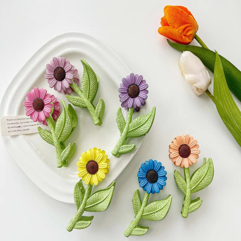 Mini Sunflower Hair Claw Clip 🌻